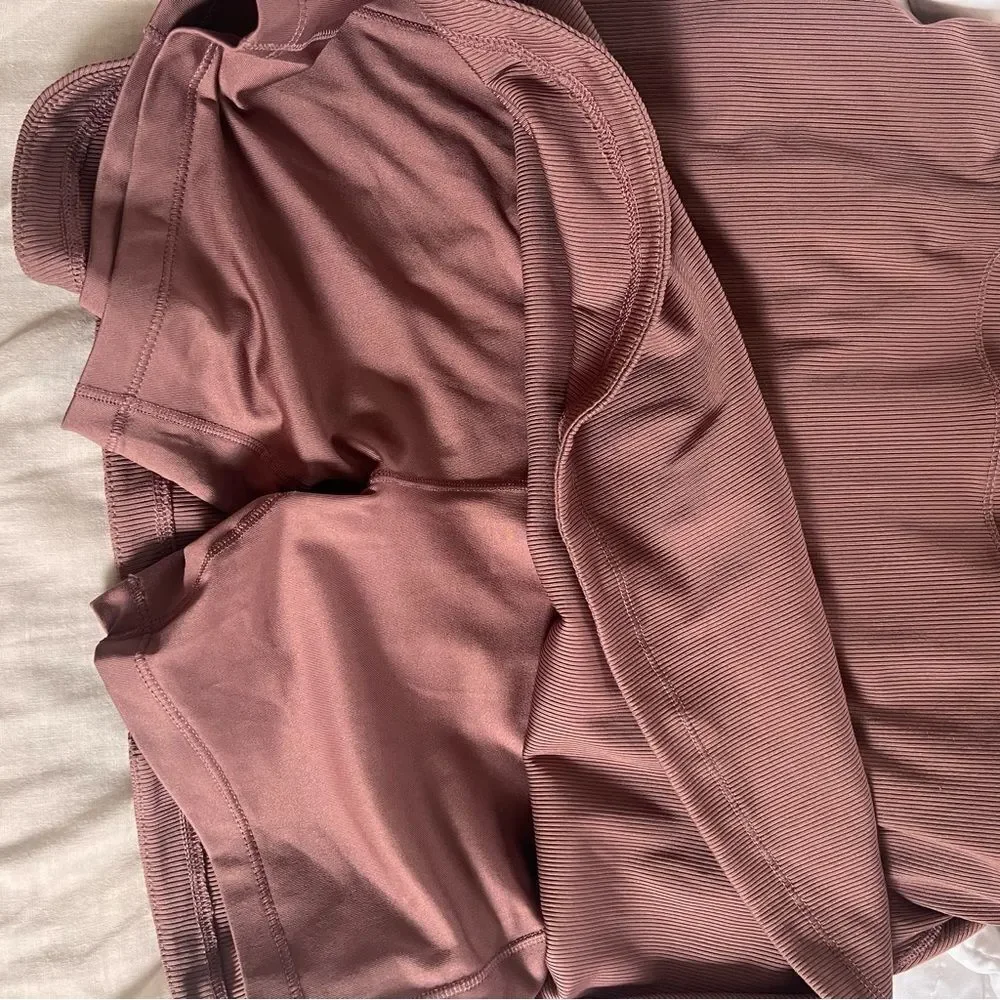NIKE One Dri-FIT Dress with Built in Shorts in Smokey Mauve NEW Large MSRP $85